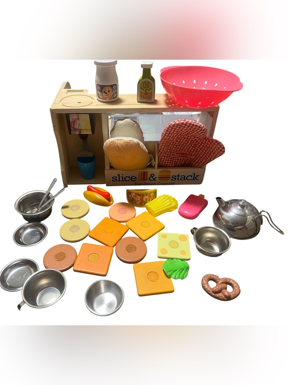 Melissa & Doug Wooden Sandwich Playset with 30 pieces
